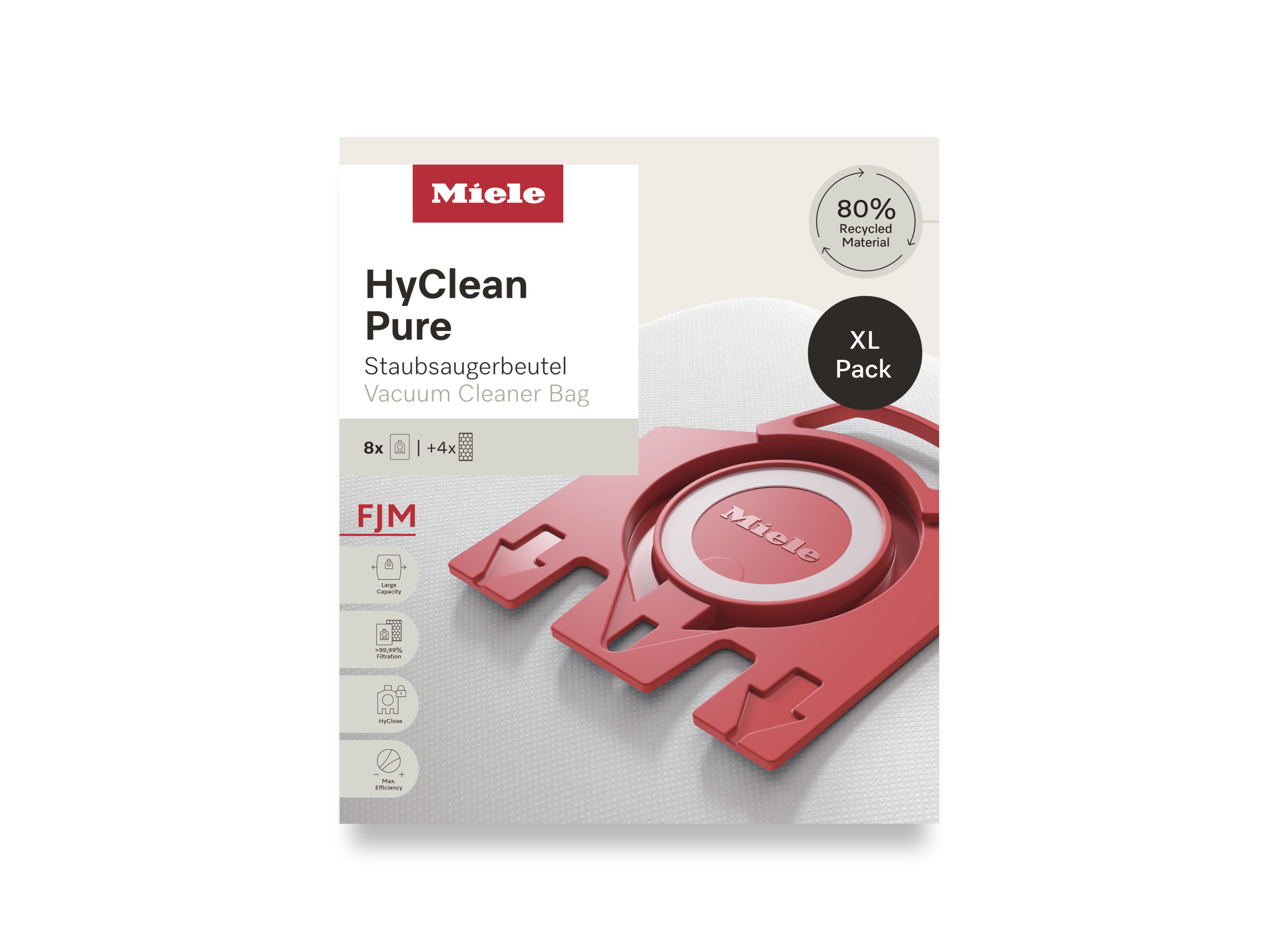 Комплект мешков-пылесборников HyClean Pure FJN XL Miele купить в Иванове | Всегда в наличии! | Артикул 12498160 | Официальный сайт