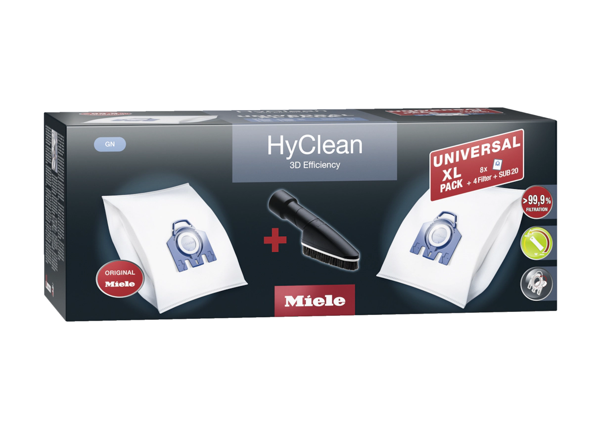 Комплект мешков-пылесборников Universal XL pack HyClean 3D GN Miele купить в Иванове | Всегда в наличии! | Артикул 11476550 | Официальный сайт
