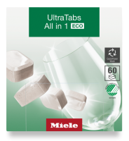 Таблетки для мытья посуды в ПММ Ultra Tabs All in 1 ECO GS CL 0602 T E 60 шт. Miele купить в #REGION_NAME_DECLINE_PP# | Всегда в наличии! | Артикул 12279150 | Официальный сайт