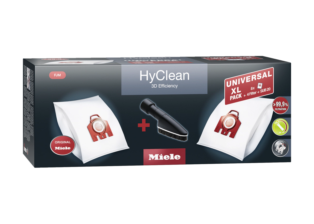Комплект мешков-пылесборников Universal XL pack HyClean 3D FJM Miele купить в Иванове | Всегда в наличии! | Артикул 11476580 | Официальный сайт
